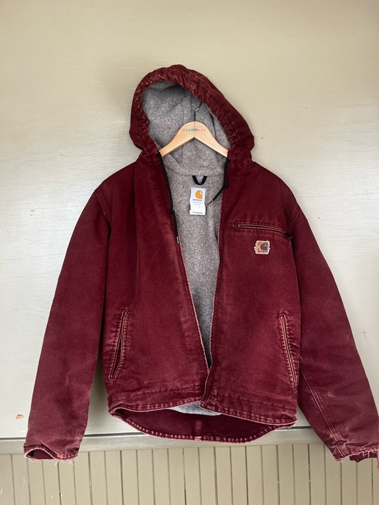 Carhartt Jackets & Blazers - Carhartt J141CLY Sherpa Lined Clay distressed Duck Sierra Jacket Small